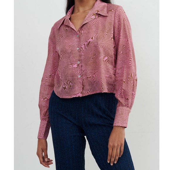 Paloma Wool Sonia Organic Cotton Blouse - S - Picture 1 of 4